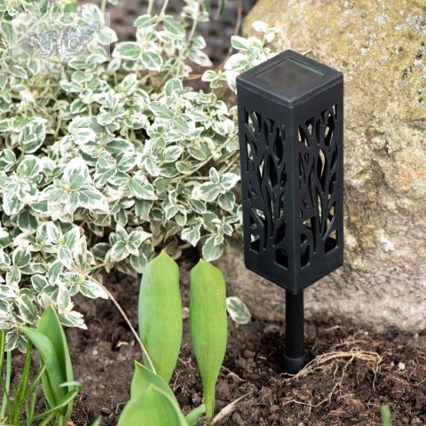 Lampy lampiony solarne stojące dekoracyjne 4 sztuki Lampy lampiony solarne stojące dekoracyjne 4 sztuki