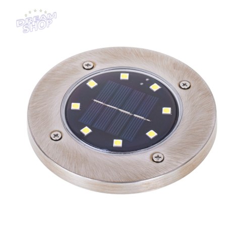 Lampy solarne gruntowe najazdowe ogrodowe 8LED 4szt. ciepły biały Lampy solarne gruntowe najazdowe ogrodowe 8LED 4szt. ciepły biały