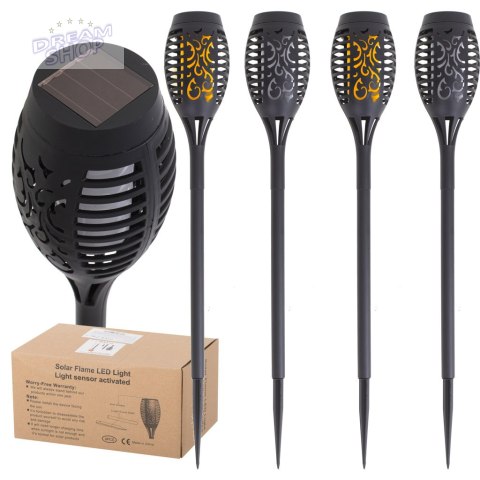 Lampy solarne ogrodowe pochodnie 12LED 4szt. Lampy solarne ogrodowe pochodnie 12LED 4szt.