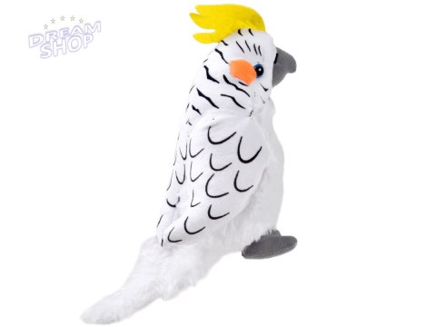 Maskotka Papuga biała nimfa 17cm 13574