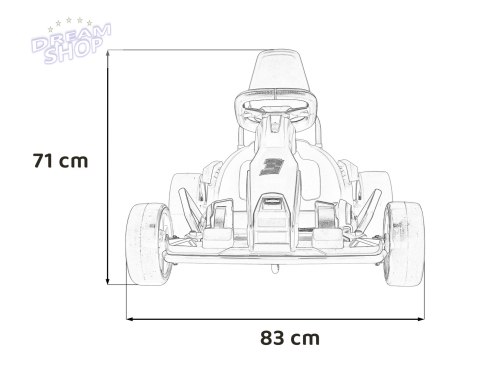 Pojazd Gokart Fast 3 Drift Czerwony Pojazd Gokart Fast 3 Drift Czerwony