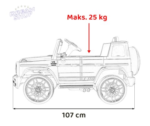 Pojazd Mercedes G63 AMG Czarny Pojazd Mercedes G63 AMG Czarny