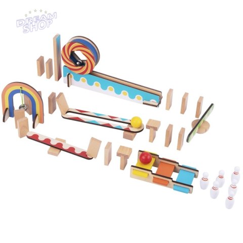 TOOKY TOY Klocki Do Budowania Domino Układanka TOOKY TOY Klocki Do Budowania Domino Układanka