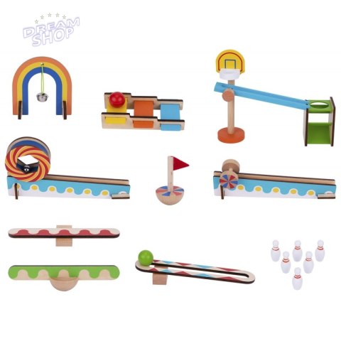 TOOKY TOY Klocki Do Budowania Domino Układanka TOOKY TOY Klocki Do Budowania Domino Układanka