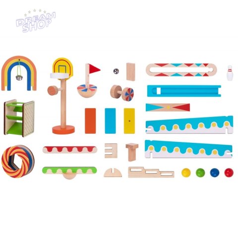 TOOKY TOY Klocki Do Budowania Domino Układanka TOOKY TOY Klocki Do Budowania Domino Układanka