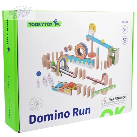 TOOKY TOY Klocki Do Budowania Domino Układanka TOOKY TOY Klocki Do Budowania Domino Układanka