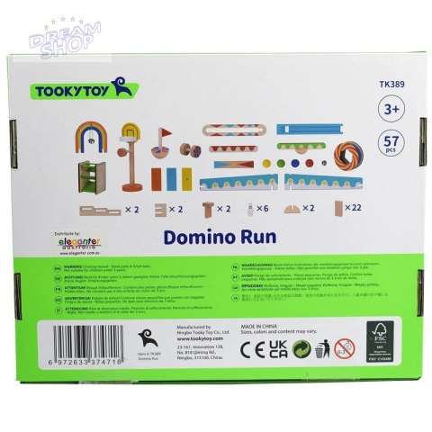 TOOKY TOY Klocki Do Budowania Domino Układanka TOOKY TOY Klocki Do Budowania Domino Układanka