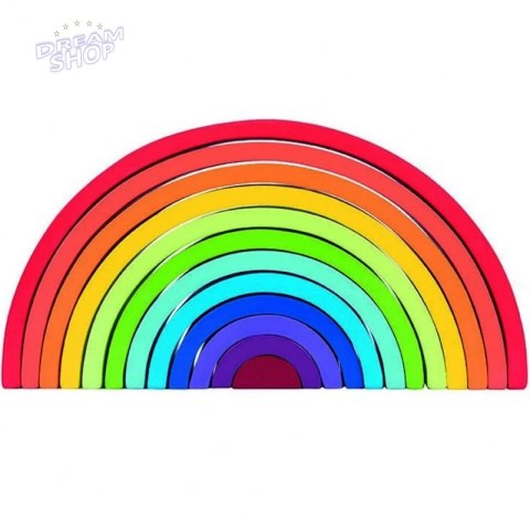 TOOKY TOY Układanka Montessori Tęcza Klocki Drewniane TOOKY TOY Układanka Montessori Tęcza Klocki Drewniane