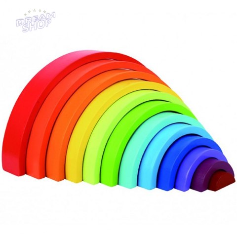 TOOKY TOY Układanka Montessori Tęcza Klocki Drewniane TOOKY TOY Układanka Montessori Tęcza Klocki Drewniane