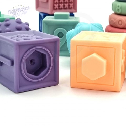 WOOPIE Klocki Sensoryczne Układanka do Ściskania Wody Dźwięk Nauka Liczenia 23 el. WOOPIE Klocki Sensoryczne Układanka do Ściskania Wody Dźwięk Nauka Liczenia 23 el.