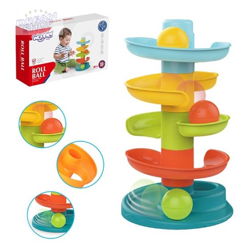 WOOPIE Kulodrom Tor Kulkowy Zestaw Spirala + 3 Kulki WOOPIE Kulodrom Tor Kulkowy Zestaw Spirala + 3 Kulki