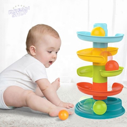 WOOPIE Kulodrom Tor Kulkowy Zestaw Spirala + 3 Kulki WOOPIE Kulodrom Tor Kulkowy Zestaw Spirala + 3 Kulki