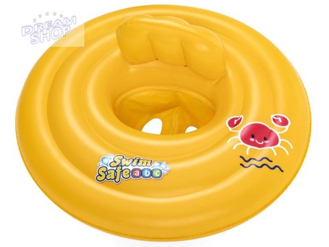Bestway Dmuchane Koło do nauki pływania FOTELIK KRAB z oparciem 69 cm 32096