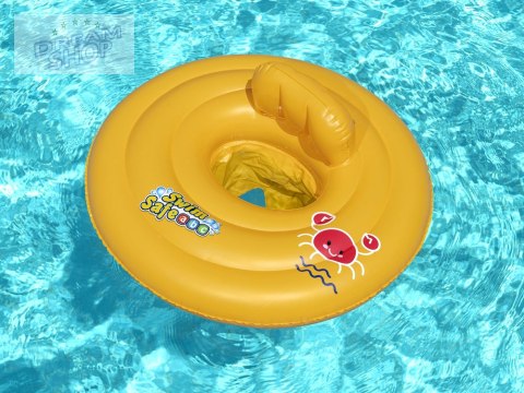 Bestway Dmuchane Koło do nauki pływania FOTELIK KRAB z oparciem 69 cm 32096
