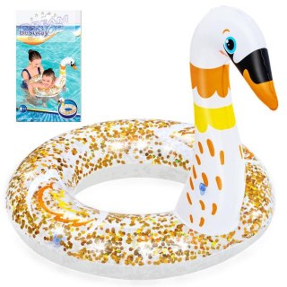 Bestway Dmuchane kółko do pływania dla dzieci BROKATOWY ŁABĘDŹ 61cm 36306
