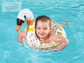 Bestway Dmuchane kółko do pływania dla dzieci BROKATOWY ŁABĘDŹ 61cm 36306