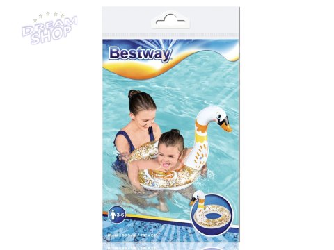 Bestway Dmuchane kółko do pływania dla dzieci BROKATOWY ŁABĘDŹ 61cm 36306 Bestway Dmuchane kółko do pływania dla dzieci BROKATOWY ŁABĘDŹ 61cm 36306