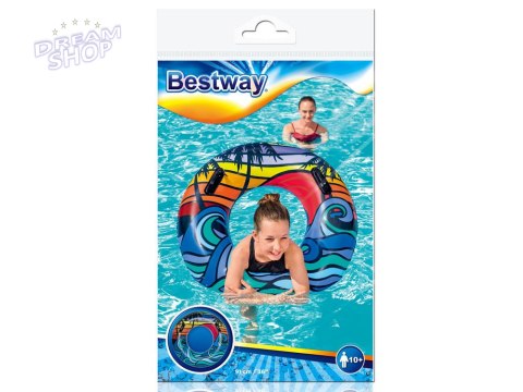 Bestway dmuchane Koło do pływania z uchwytami 91 cm 10 + 36350 Bestway dmuchane Koło do pływania z uchwytami 91 cm 10 + 36350