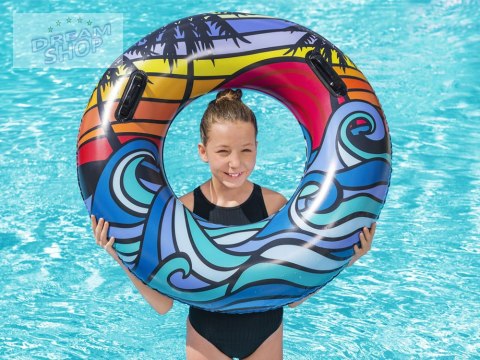 Bestway dmuchane Koło do pływania z uchwytami 91 cm 10 + 36350 Bestway dmuchane Koło do pływania z uchwytami 91 cm 10 + 36350