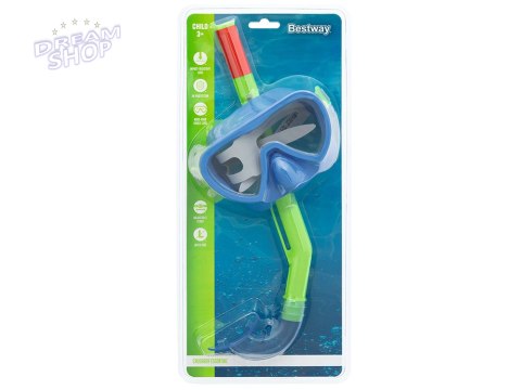Bestway Zestaw Maska z rurką do pływania snurkowania dla dzieci 3+ 24036 Bestway Zestaw Maska z rurką do pływania snurkowania dla dzieci 3+ 24036