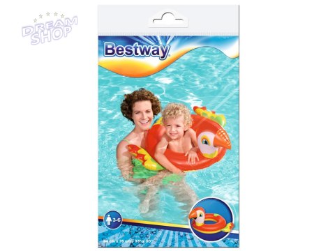 Bestway dmuchane koło do pływania papuga 36128 Bestway dmuchane koło do pływania papuga 36128