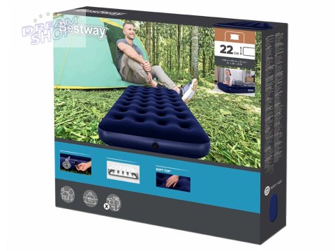 Bestway welurowy Materac dmuchany 188 x 99cm 67001 Bestway welurowy Materac dmuchany 188 x 99cm 67001