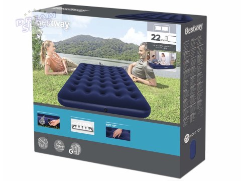 Bestway welurowy Materac dmuchany 191x137cm 67002 Bestway welurowy Materac dmuchany 191x137cm 67002