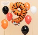 Balon foliowy urodzinowy cyfra "9" - Tygrys 64x87 cm