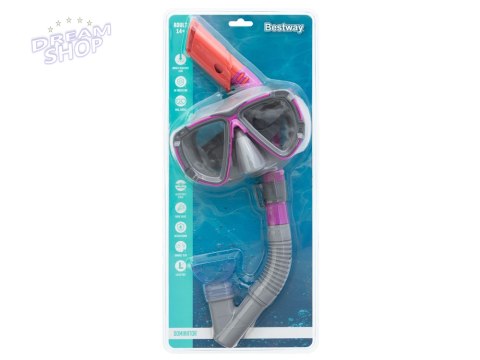 Bestway Maska z rurką do pływania snurkowania RÓŻOWY 14+ 24029 Bestway Maska z rurką do pływania snurkowania RÓŻOWY 14+ 24029