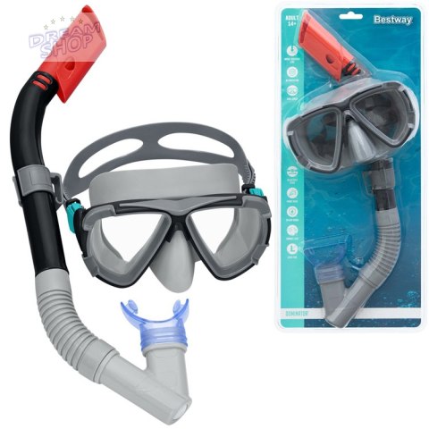 Bestway Maska z rurką do pływania snurkowania CZARNY 14+ 24029 Bestway Maska z rurką do pływania snurkowania CZARNY 14+ 24029