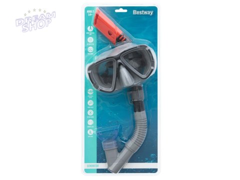 Bestway Maska z rurką do pływania snurkowania CZARNY 14+ 24029 Bestway Maska z rurką do pływania snurkowania CZARNY 14+ 24029