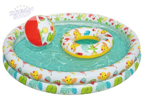 Bestway SET Basen piłka kółko brodzik 122cm 51124 Bestway SET Basen piłka kółko brodzik 122cm 51124