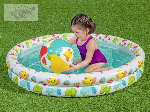 Bestway SET Basen piłka kółko brodzik 122cm 51124 Bestway SET Basen piłka kółko brodzik 122cm 51124