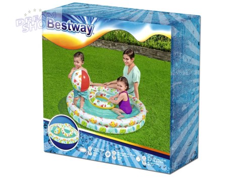 Bestway SET Basen piłka kółko brodzik 122cm 51124 Bestway SET Basen piłka kółko brodzik 122cm 51124