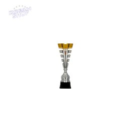 Puchar metalowy srebrno-złoty