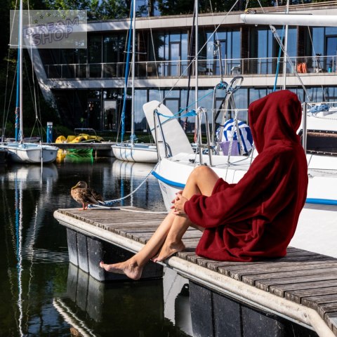 Bluzair Koco Bluza Oversize z Kapturem Bordowa 4w1 Bluzair Koco Bluza Oversize z Kapturem Bordowa 4w1