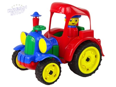 Duży Traktor Ciągnik Pojazd Farma Figurka Gumowe Koła Duży Traktor Ciągnik Pojazd Farma Figurka Gumowe Koła