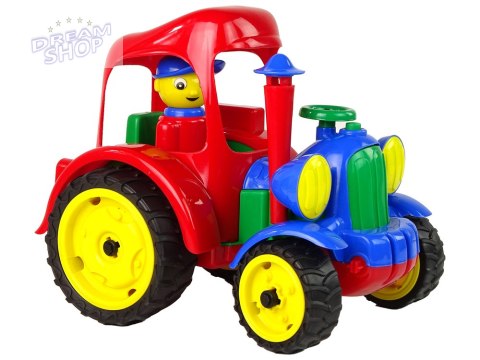 Duży Traktor Ciągnik Pojazd Farma Figurka Gumowe Koła Duży Traktor Ciągnik Pojazd Farma Figurka Gumowe Koła