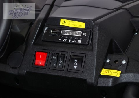 Buggy ATV Strong Racing dla 2 dzieci Biały + Silnik bezszczotkowy + Pompowane koła + Audio LED Buggy ATV Strong Racing dla 2 dzieci Biały + Silnik bezszczotkowy + Pompowane koła + Audio LED
