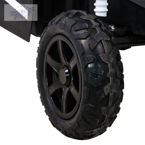 Buggy ATV Strong Racing dla 2 dzieci Biały + Silnik bezszczotkowy + Pompowane koła + Audio LED Buggy ATV Strong Racing dla 2 dzieci Biały + Silnik bezszczotkowy + Pompowane koła + Audio LED