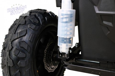 Buggy ATV Strong Racing dla 2 dzieci Biały + Silnik bezszczotkowy + Pompowane koła + Audio LED Buggy ATV Strong Racing dla 2 dzieci Biały + Silnik bezszczotkowy + Pompowane koła + Audio LED