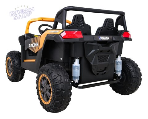 Buggy ATV Strong Racing dla 2 dzieci Biały + Silnik bezszczotkowy + Pompowane koła + Audio LED Buggy ATV Strong Racing dla 2 dzieci Biały + Silnik bezszczotkowy + Pompowane koła + Audio LED