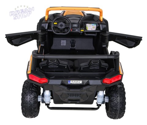 Buggy ATV Strong Racing dla 2 dzieci Biały + Silnik bezszczotkowy + Pompowane koła + Audio LED Buggy ATV Strong Racing dla 2 dzieci Biały + Silnik bezszczotkowy + Pompowane koła + Audio LED
