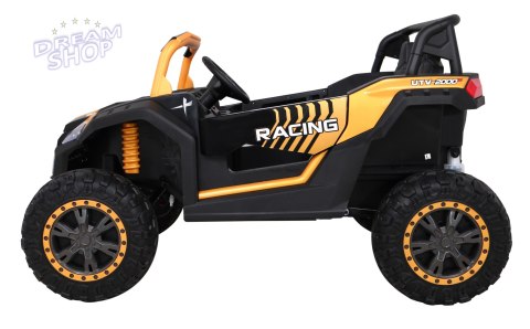 Buggy ATV Strong Racing dla 2 dzieci Biały + Silnik bezszczotkowy + Pompowane koła + Audio LED Buggy ATV Strong Racing dla 2 dzieci Biały + Silnik bezszczotkowy + Pompowane koła + Audio LED