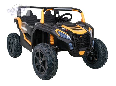 Buggy ATV Strong Racing dla 2 dzieci Biały + Silnik bezszczotkowy + Pompowane koła + Audio LED Buggy ATV Strong Racing dla 2 dzieci Biały + Silnik bezszczotkowy + Pompowane koła + Audio LED