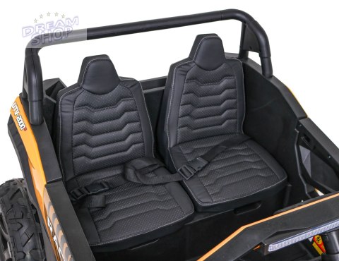 Buggy ATV Strong Racing dla 2 dzieci Biały + Silnik bezszczotkowy + Pompowane koła + Audio LED Buggy ATV Strong Racing dla 2 dzieci Biały + Silnik bezszczotkowy + Pompowane koła + Audio LED
