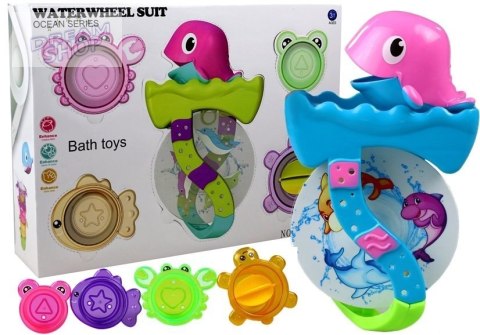 Delfinek z Foremkami Morskimi Do Zabawy w Kąpieli Delfinek z Foremkami Morskimi Do Zabawy w Kąpieli