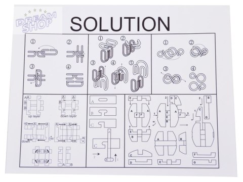 Łamigłówki logiczne Układanka puzzle ZA4441 Łamigłówki logiczne Układanka puzzle ZA4441