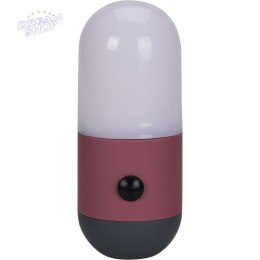 Latarka lampa camping 2w1 led czerwona