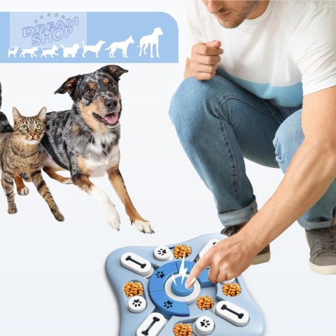 Puzzle dla psa gra zabawka PONGO niebieski Puzzle dla psa gra zabawka PONGO niebieski
